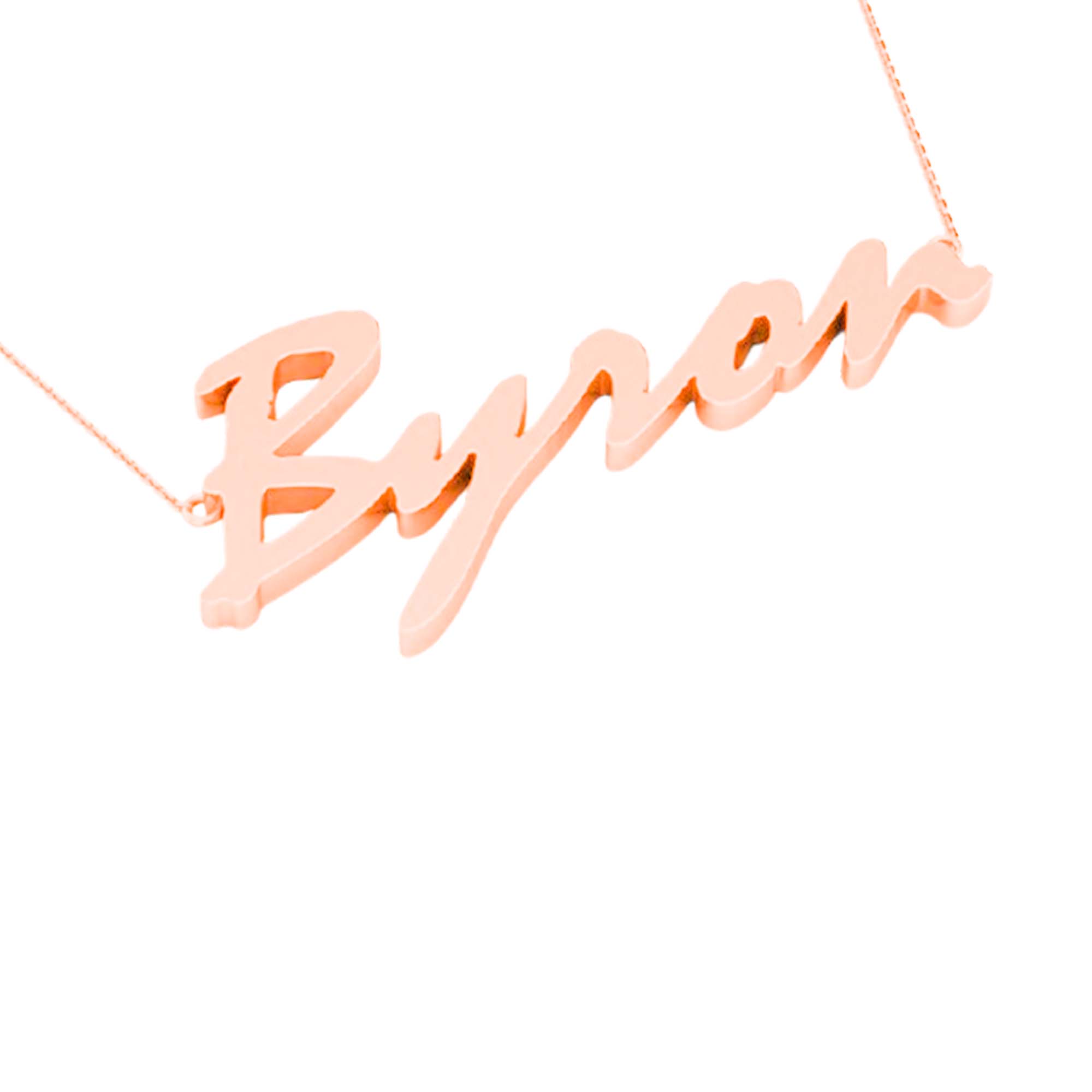 RKC 14k Yellow Gold Plated Initial Name Pendant Necklace Birthday Gift Idea Weight 4gm