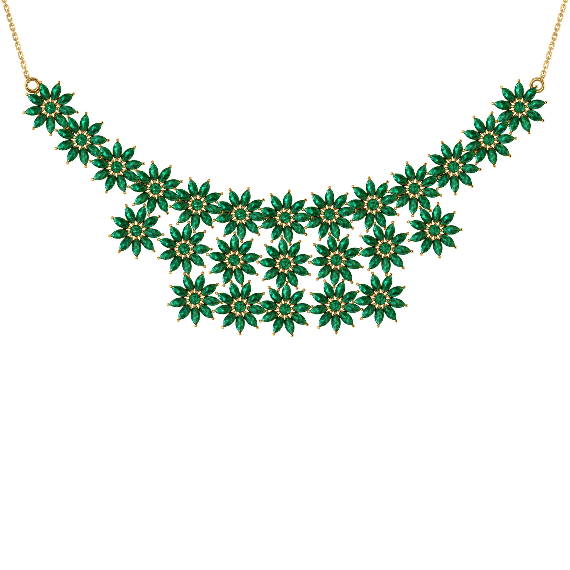 RKC 24.00 CT Moissanite Charming Necklace 925 Silver 14k Rose gold Plated Product Weight 18.00 GM