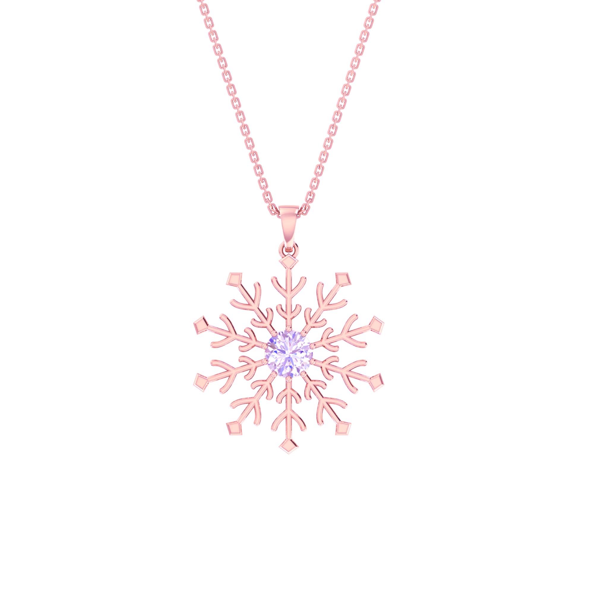 RKC Made With 14K Gold Plated Flower Shape Pendant Necklace For Her Product Weight 5 gm