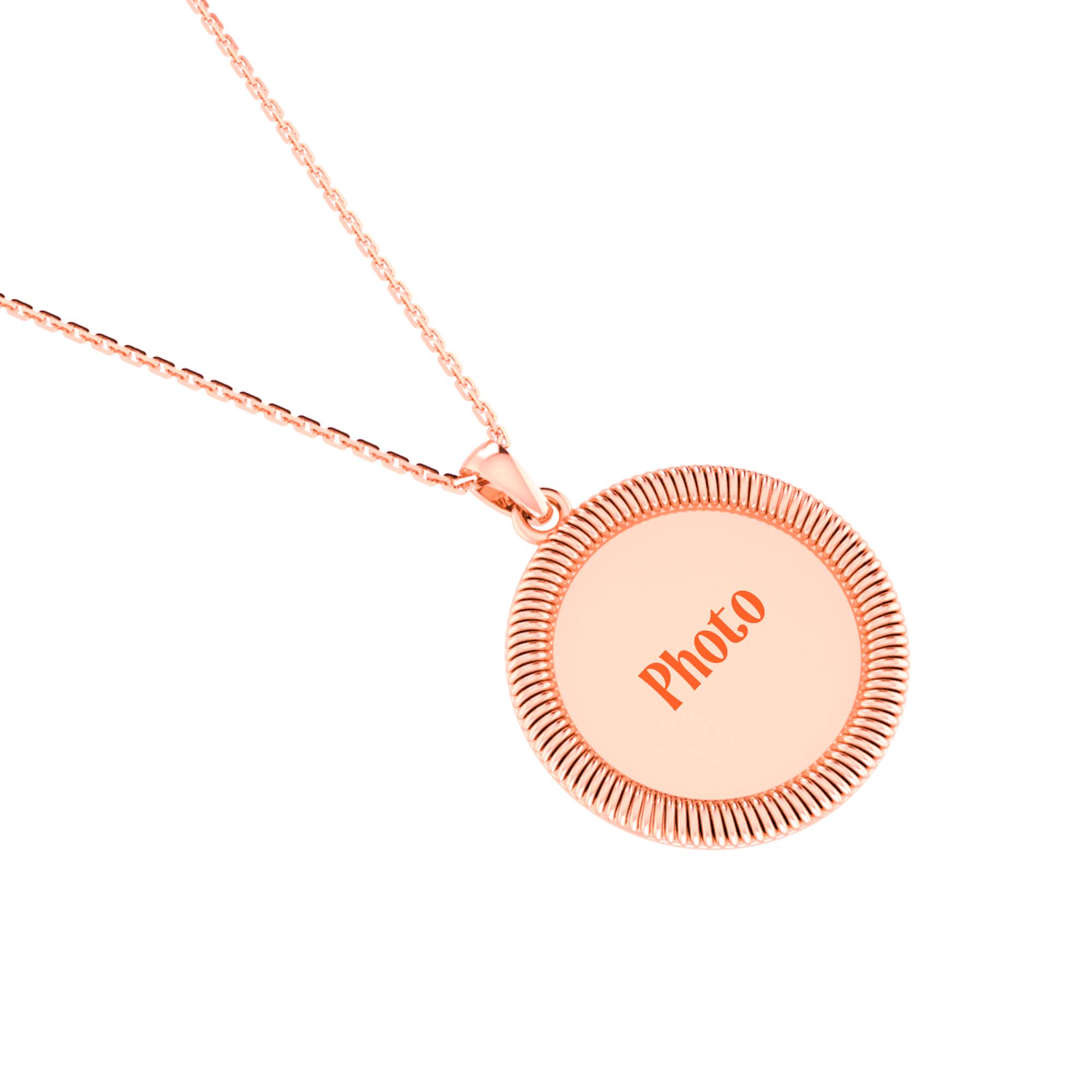 RKC 14k Yellow Gold Plated Photo Memory Pendants Weight -6gm Height- 25mm