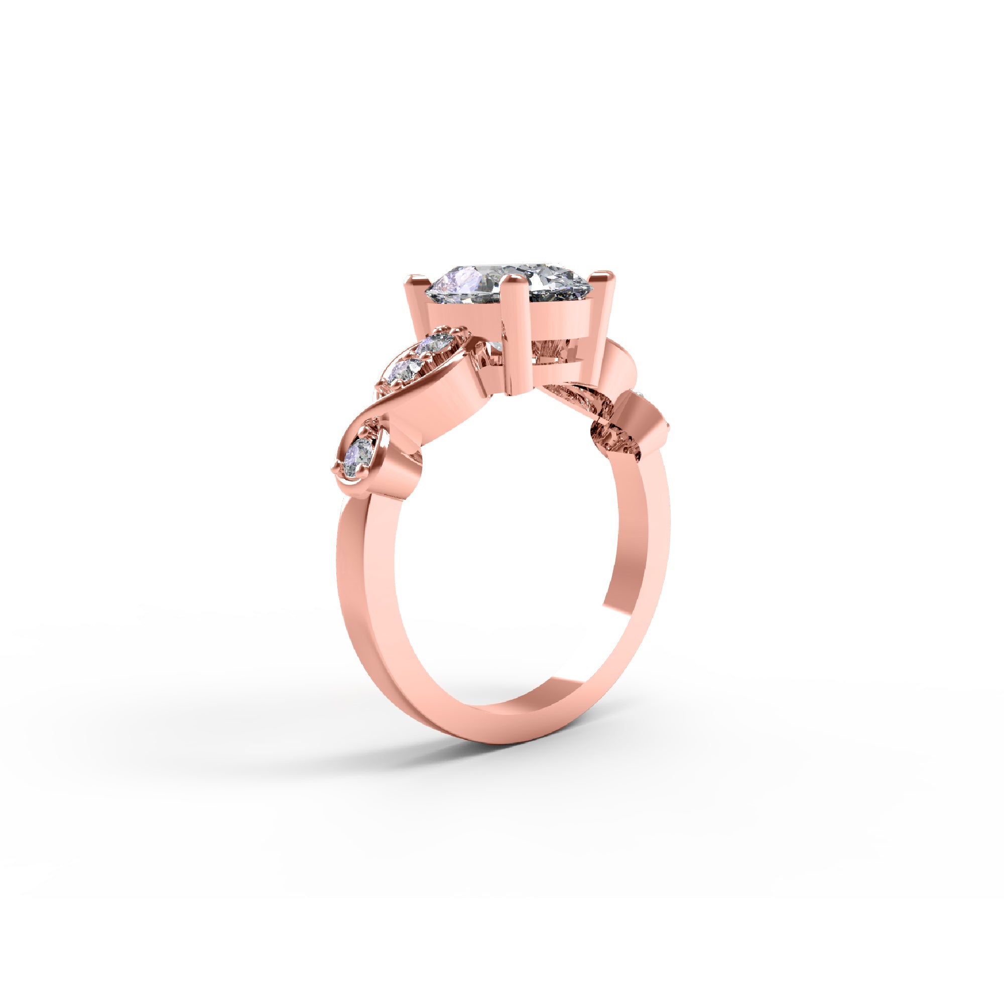 Пярсцёнак RKC з муасанітам авальнай агранкі на гадавіну вяселля 925 пробы з жоўтым пазалочаным пакрыццём Вага 4,50 г Шырыня 2,50 мм