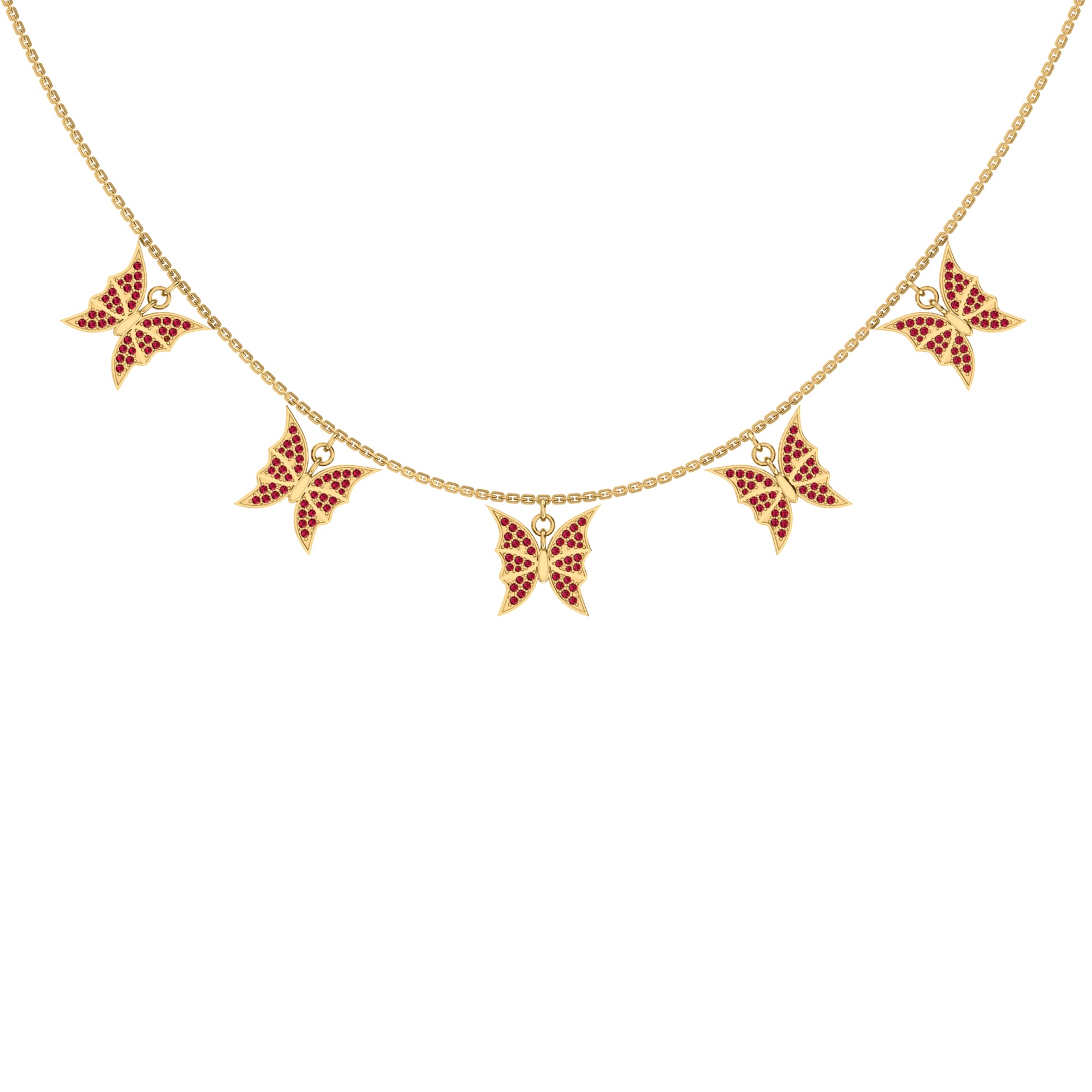 RKC 1.1 CT Moissanite Charming Necklace 925 Silver 14k Yellow gold Plated Product Weight 7.50 GM Height 14.50 MM