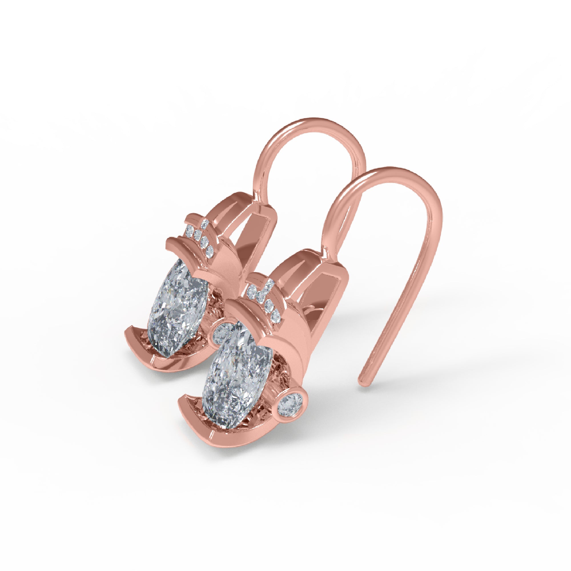 RKC 925 স্টার্লিং সিলভার হুপ মহিলাদের কানের দুল 14k হলুদ ওভার পণ্য Wt 4.20 GM উচ্চতা 22.00 MM