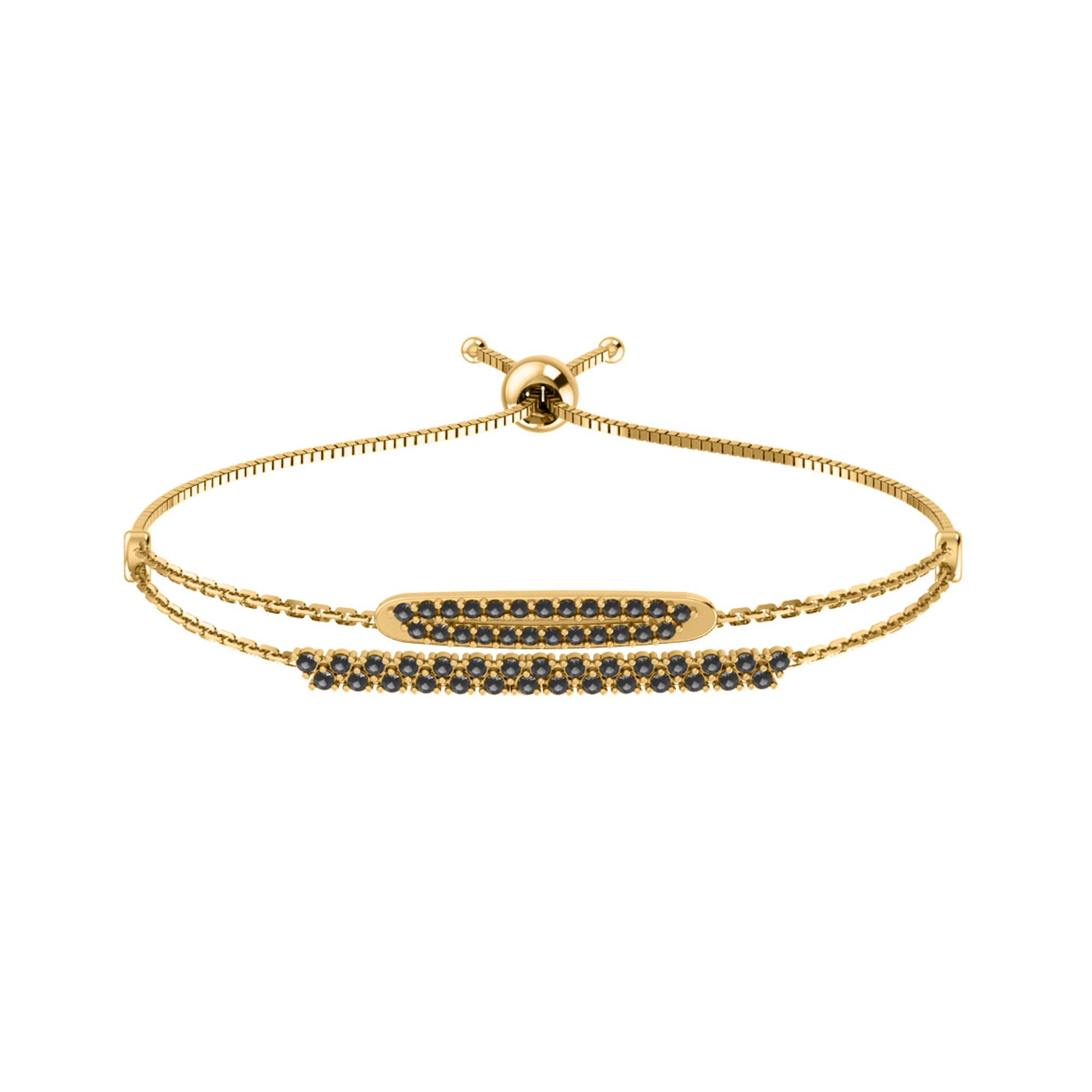 RKC 925 Sterling Silver 0.81Ct Moissanite Women's Bracelet 14K Yellow Gold Plated Wt 4.50gm Height 36.85mm