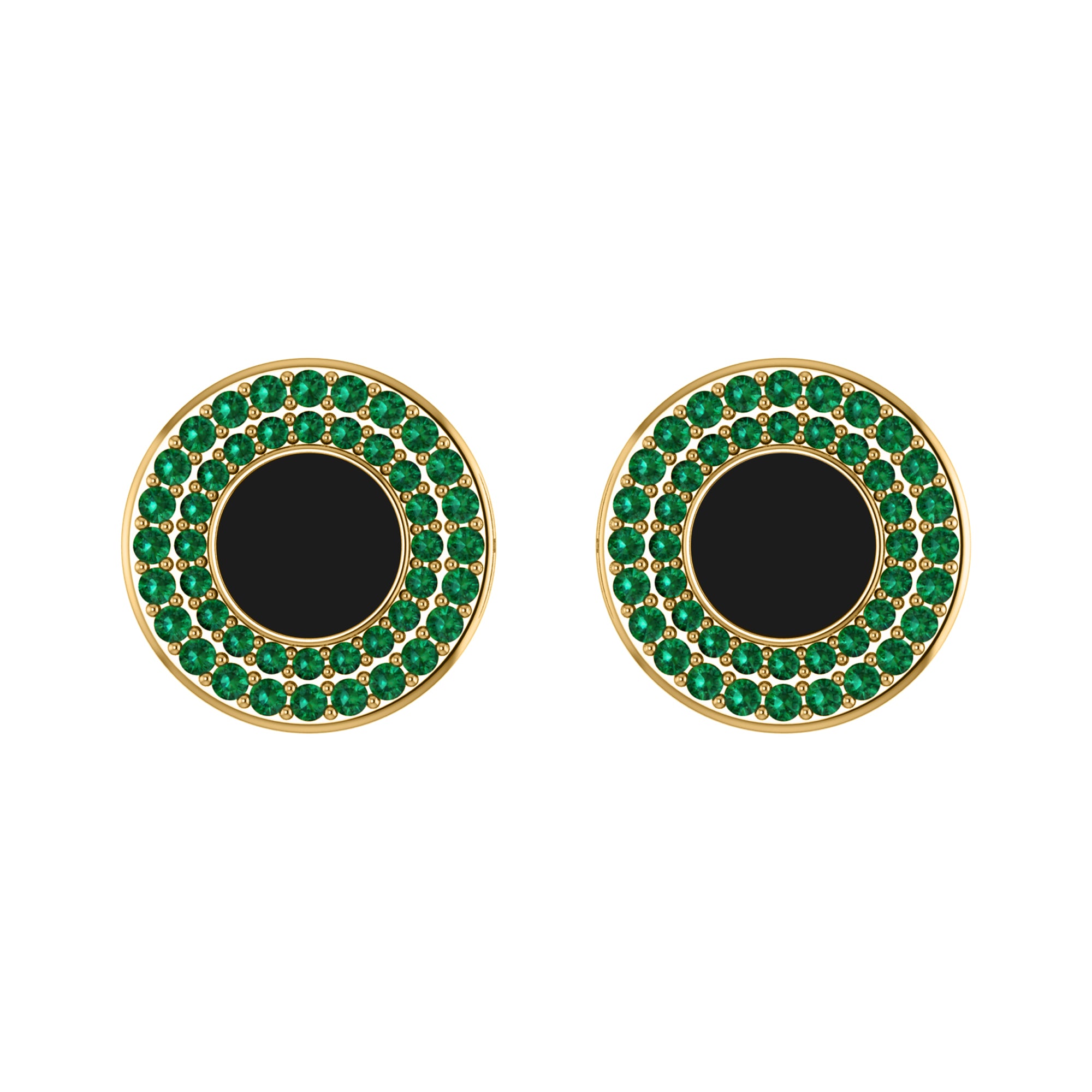 RKC モアッサナイト 925 スターリング シルバー カフリンクス 14K イエロー ゴールド メッキ製品 重量 4.80 gm