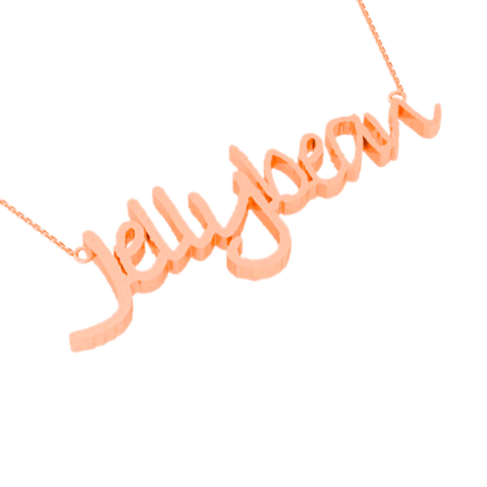 RKC Weight 5.5 gm Initial Name Pendant Necklace 14k Yellow Gold Plated 925 Silver