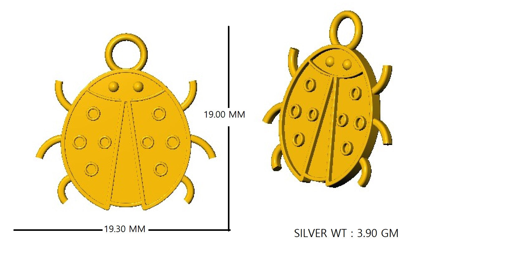 Падвеска з эмалі RKC, ювелірныя вырабы з срэбра 925 пробы, пакрыццё з жоўтага золата 14 карат Вага прадукту 3,90 г Вышыня 19,00 мм