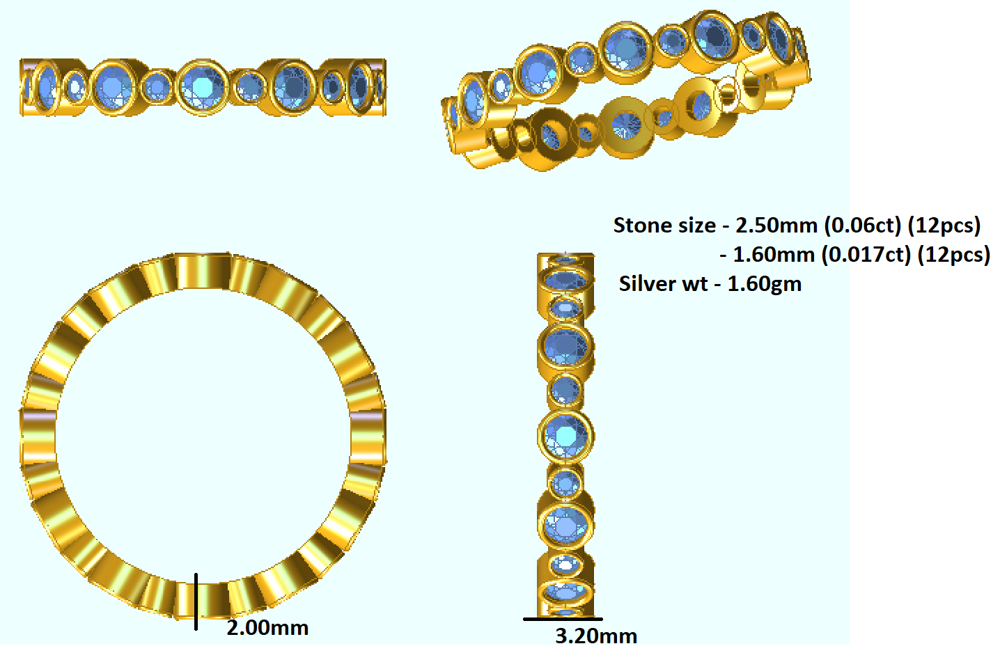 RKC 0.92 Ct রাউন্ড কাট মোইসানাইট এনগেজমেন্ট রিং 925 সিলভার রোজ গোল্ড প্লেটেড মহিলাদের ওজন 1.60 গ্রাম প্রস্থ 3.20 মিমি