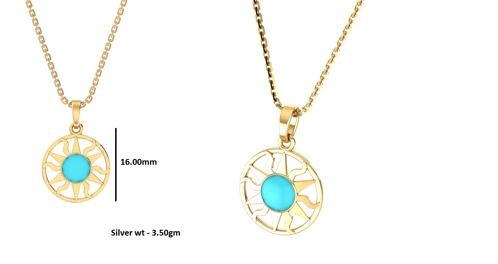 RKC zománcozott napfüggő 925 ezüst ékszer 14K sárga aranyozott termék súly 4,00 gm magasság 12,50 mm