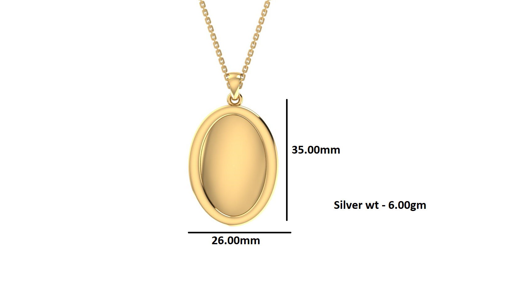 RKC Photo Locket Pendants 14k Yellow Gold Plated Weight 6gm and Height- 35mm